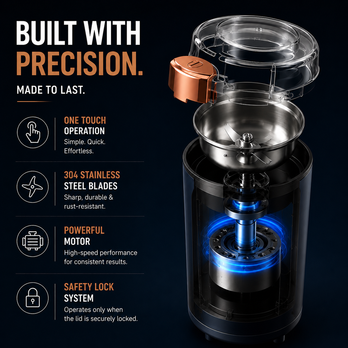 Grindora — Powerful Precision, Fresh Flavor in Seconds