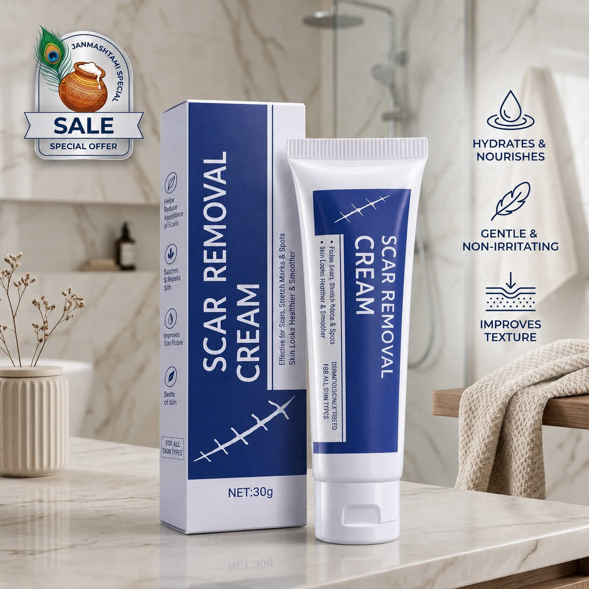 DermaSil™ – Silicone Scar & Stretch Mark Gel | Softens, Flattens & Fades | Face & Body