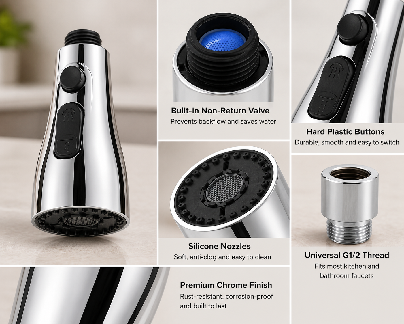 AquaFlow™ – 360° Tap Extension | Rotate, Rinse & Save Water