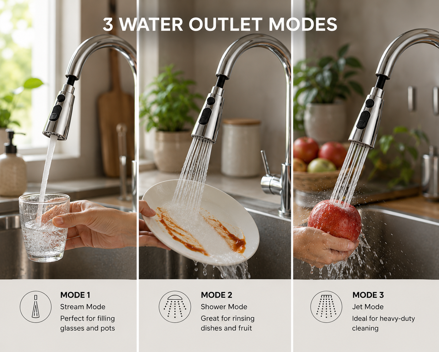 AquaFlow™ – 360° Tap Extension | Rotate, Rinse & Save Water
