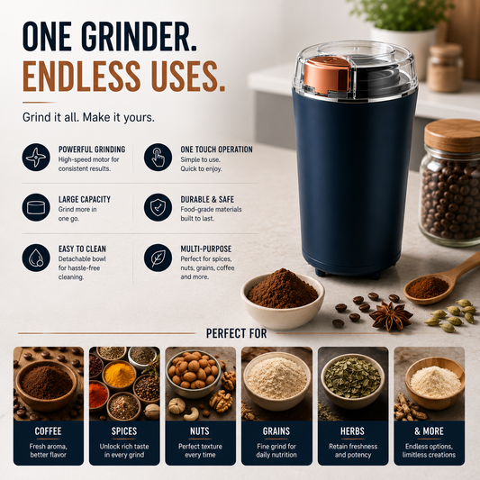 Grindora — Powerful Precision, Fresh Flavor in Seconds